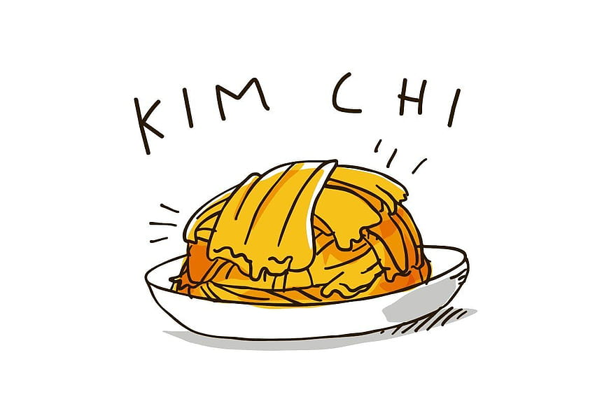 김치 유명한 건강한 한국 음식 벡터 일러스트 EPS. 건강한 한국 요리법, 한국 음식, 음식 일러스트 HD 월페이퍼