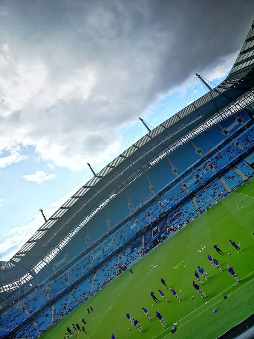 Etihad Stadium (Manchester), section 104, row 2, seat 69 - Manchester City FC vs Manchester United, shared HD phone wallpaper
