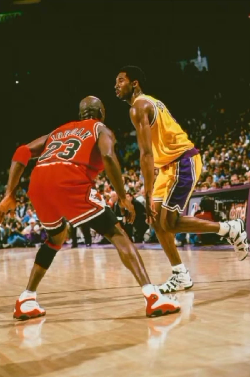 Michael Jordan, Orange, Rot, Chicago Bulls, Ball, Basketball, Lakers, Sport, Gelb, Black Mamba, Kobe Bryant HD-Handy-Hintergrundbild