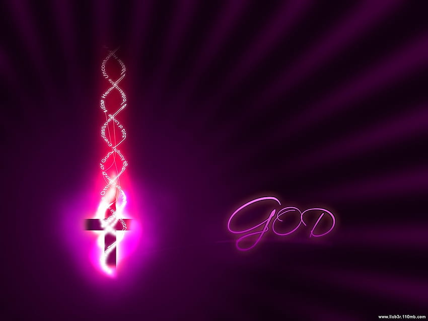 God And Cross Christian - Cross Background God -, Neon Cross HD wallpaper