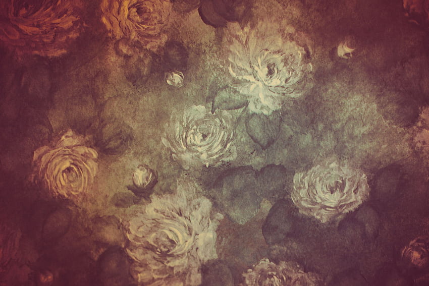 Vintage Floral Background - Textures - Background - Borders for Graphic Designers and graphers, Brown Vintage Floral HD wallpaper
