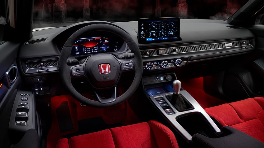 Honda, Civic, Tipe R 2022 Interior, Mobil Mobil Wallpaper HD