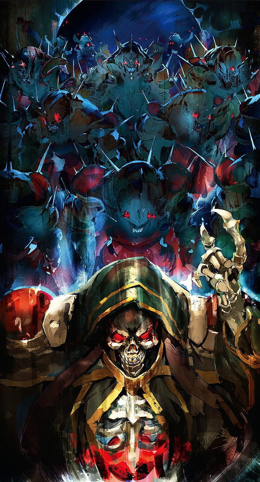 : Overlord (anime), Ainz Ooal Gown, skull, creature. Flare HD phone wallpaper