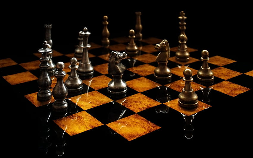チェス。 ユニークなチェス、チェスと 3 次元チェス、クールなチェス 高画質の壁紙