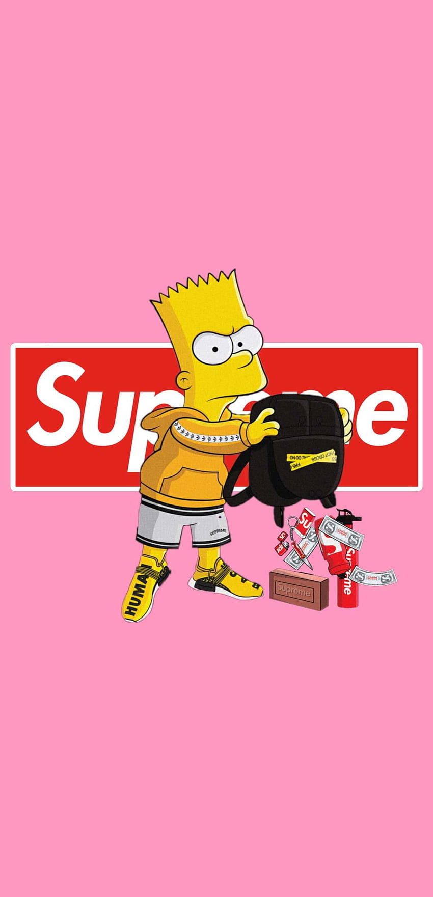 Bart Simpsons Wallpaper Supreme  Bart simpson art, Supreme wallpaper, Simpson  wallpaper iphone