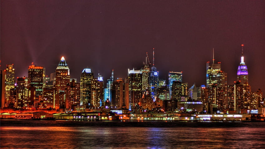 Skyline Of New York City, New Orleans Night HD wallpaper