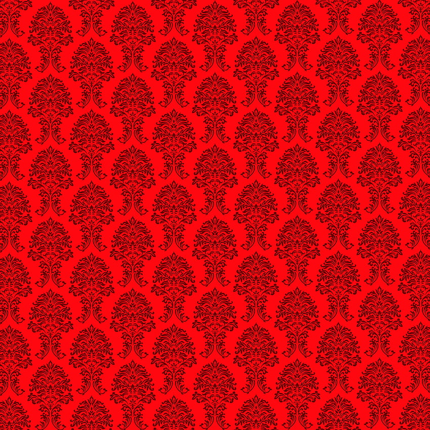พื้นหลังประดับหรูหรา ลายดอกไม้สีแดงเข้ม ราชวงศ์ - เวกเตอร์ ตัดปะกราฟิก และศิลปะเวกเตอร์ รอยัลเรด วอลล์เปเปอร์โทรศัพท์ HD