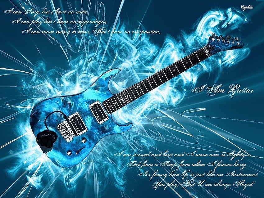 3D Guitar Group, Rock Guitar HD wallpaper