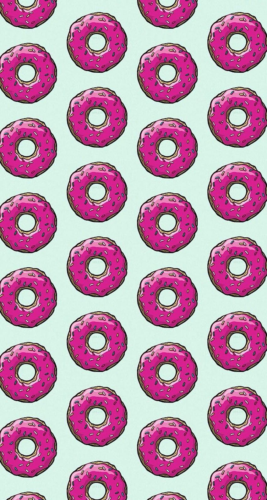 Donut Simpsons, motif de beignet Fond d'écran de téléphone HD