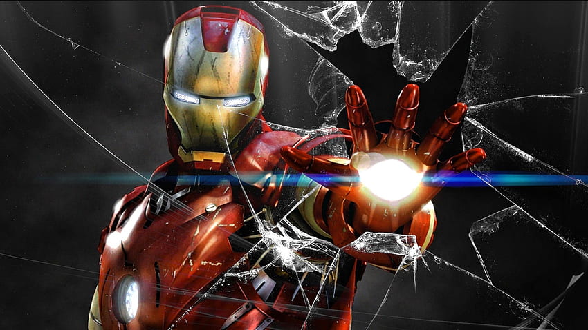 Iron Man New Iron Man Broken Screen Arm Shoot. hombre de hierro, hombre de hierro, dibujos animados de hombre de hierro, hombre de hierro ultra fondo de pantalla