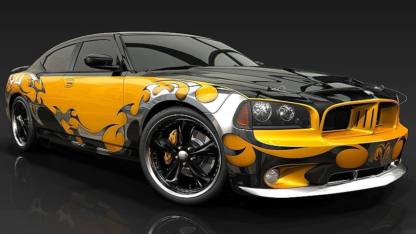 Cars awesome full background, Colorful Cars HD wallpaper