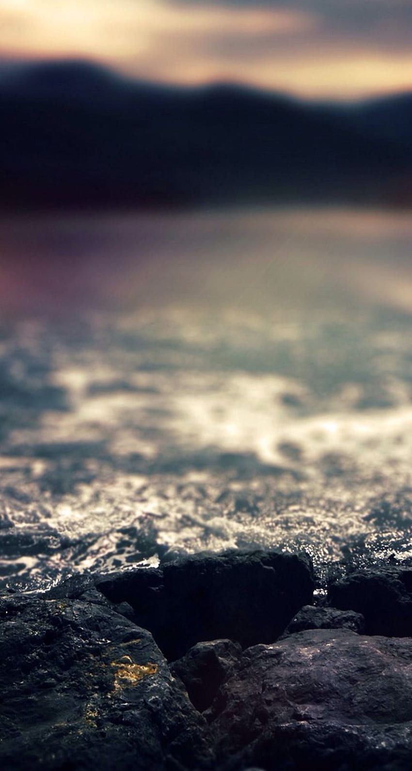 Water Rocks Blur iOS7 iPhone 5 . iPhone 6 background, iPhone 5 , Best iphone HD phone wallpaper
