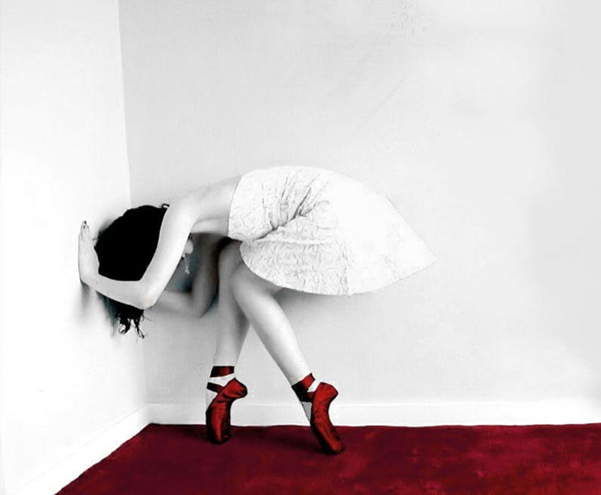 Sapatos Vermelhos, sapatos, dançarina, vermelho, canto, balé, pessoas papel de parede HD