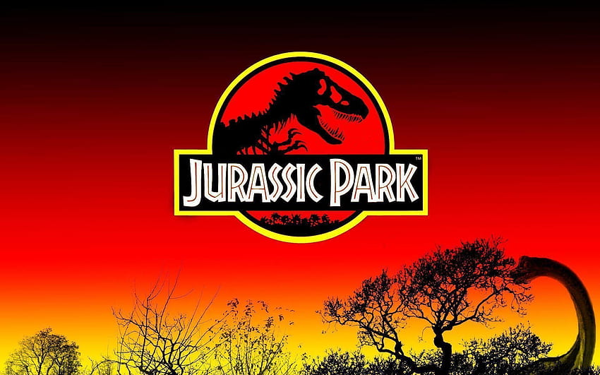 Jurassic Park fond, Jurassic World Logo Fond d'écran HD