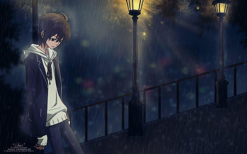 Sad Anime, Loner Anime HD wallpaper