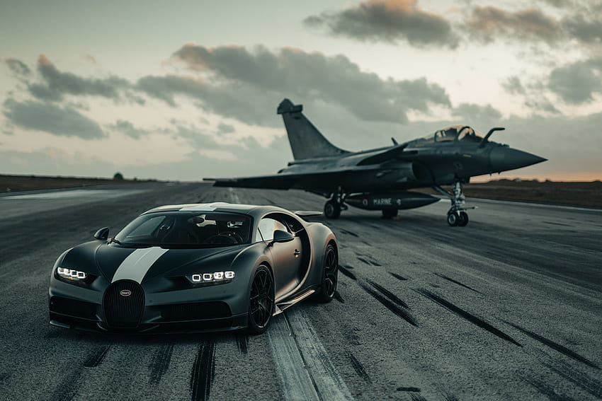 In Pics: Bugatti Chiron Sport와 Dassault Rafale Marine의 만남, 이 강력한 크로스오버의 가치를 확인하세요 HD 월페이퍼