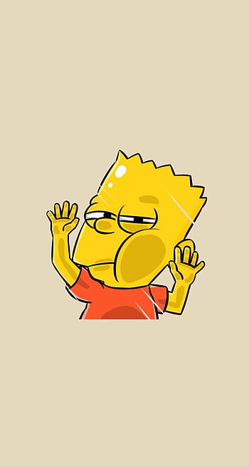 Bart Simpson, cartoon, HD phone wallpaper