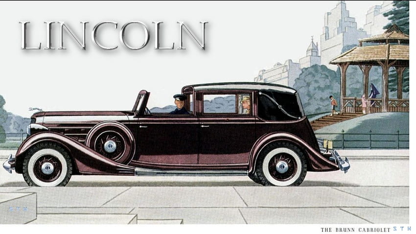 1935 Lincoln Brunn Cabriolet, Lincoln Motors, Lincoln , 1935 Lincoln HD duvar kağıdı