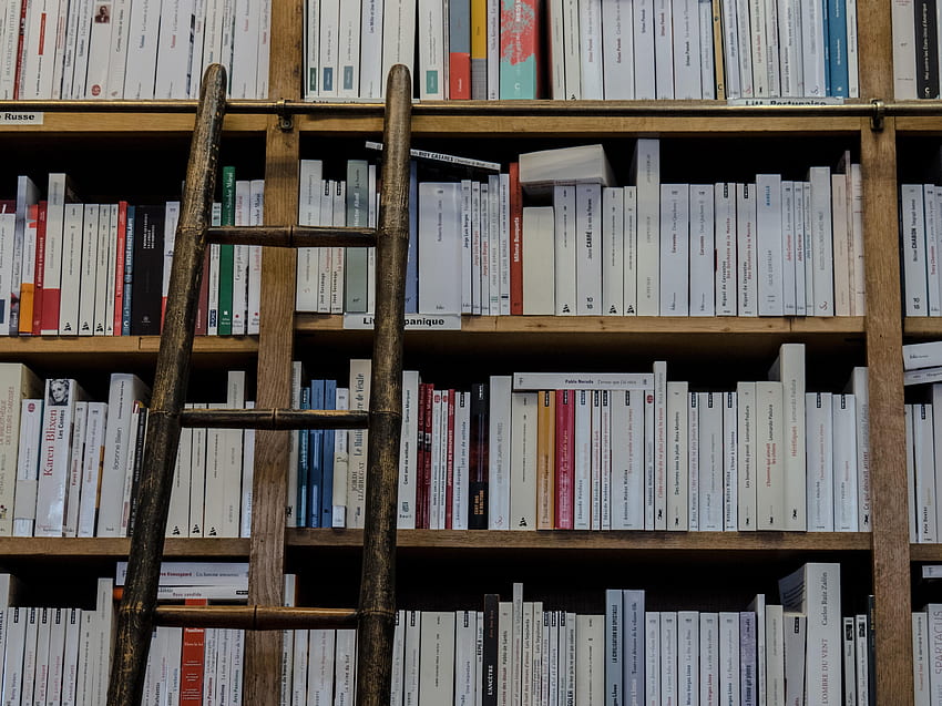 Books, , , Ladder, Stairs, Library, Shelf HD wallpaper