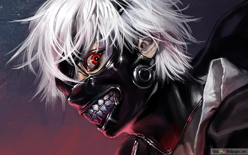 Tokyo Ghoul - Ken Kaneki Sorriso Assustador - Anime papel de parede HD