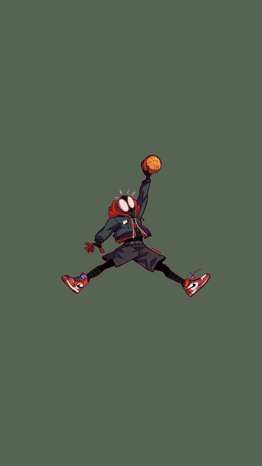 Spiderman x Jordan, Miles Morales HD-Handy-Hintergrundbild