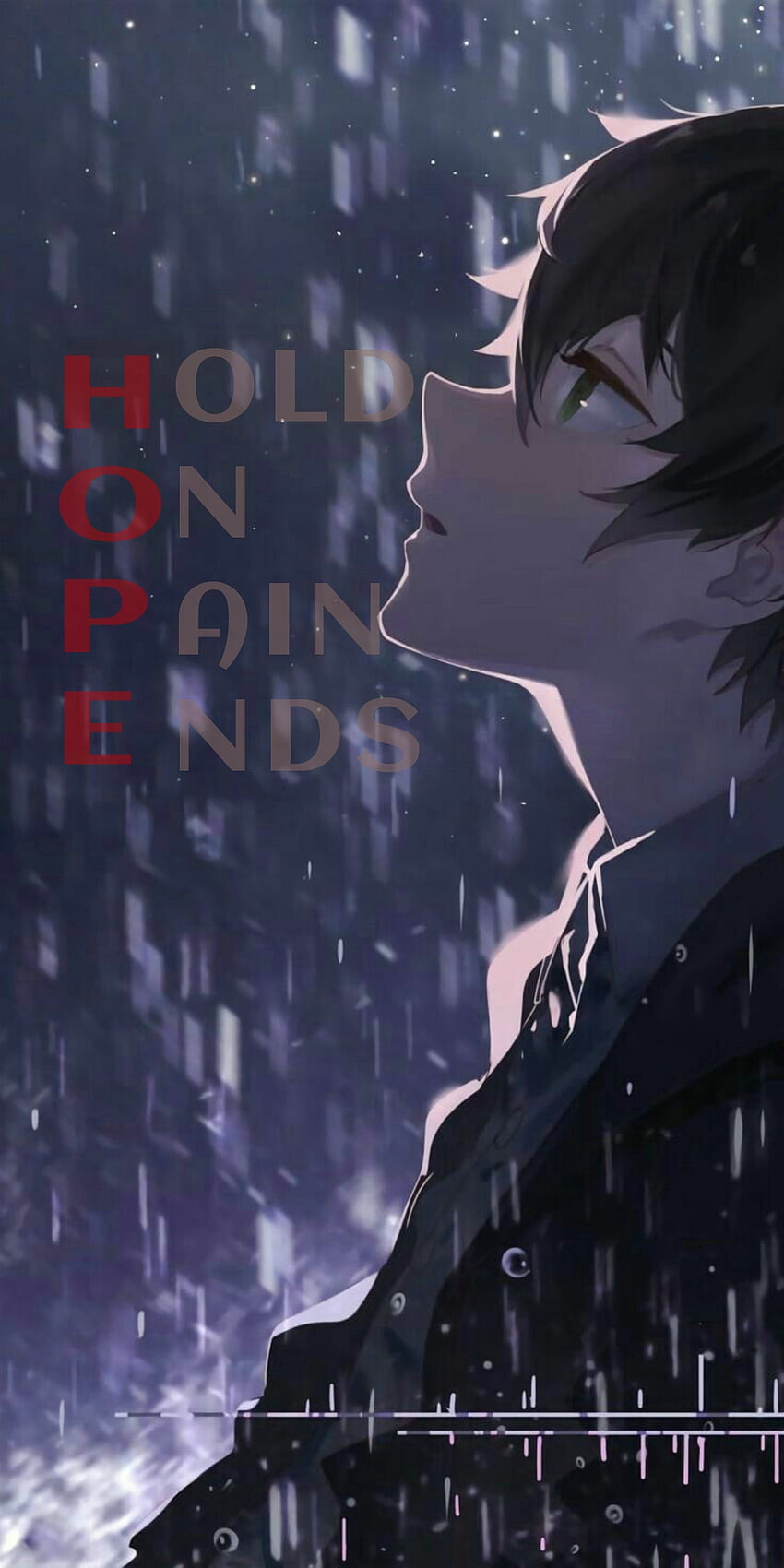 Hope, Anime, Sad, Life, Motivational quotes, Boy HD phone wallpaper