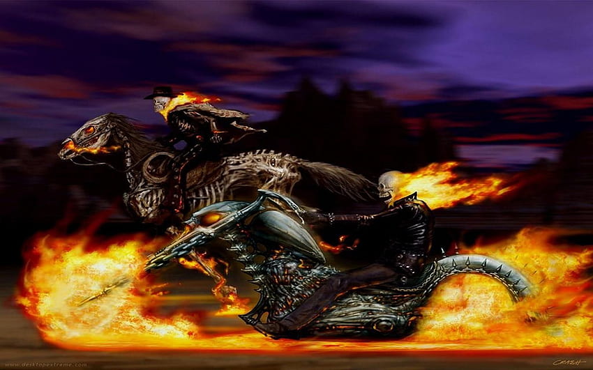 Ghost Rider . Background, Biker Demon HD wallpaper
