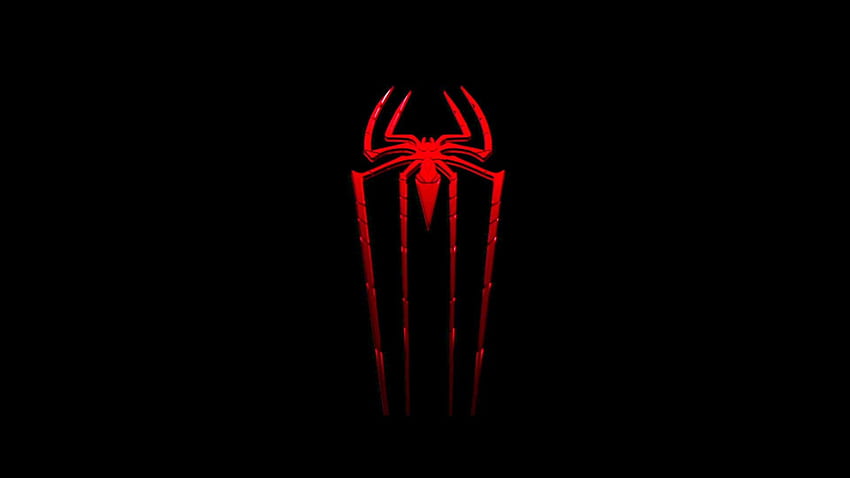за Black Spiderman Logo Cool HD тапет