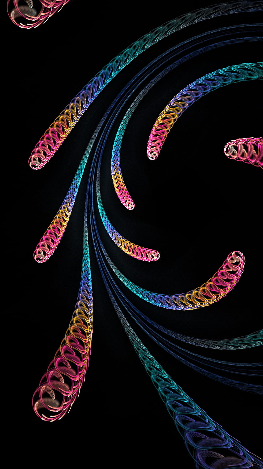 Abstract, Patterns, Multicolored, Motley, Fractal, Spiral, Spirals HD ...
