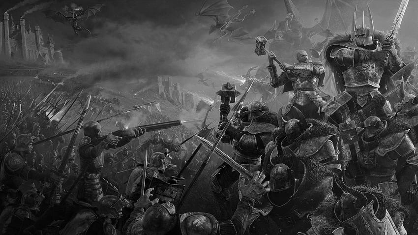 Action Warhammer, Warrior, art, Android, Dark, War, Abstract , Fighting, Sci Fi, Fantasy, Battle War HD wallpaper
