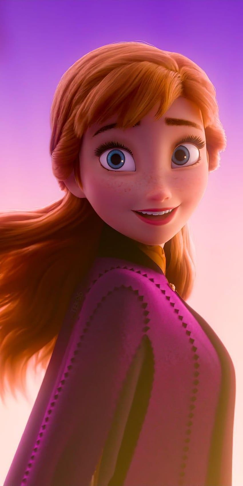Anna ☀️ (아래 전화 + PC) - Frozen. 디즈니 프린세스 , Anna 디즈니, 디즈니 프린세스 아트 HD 전화 배경 화면
