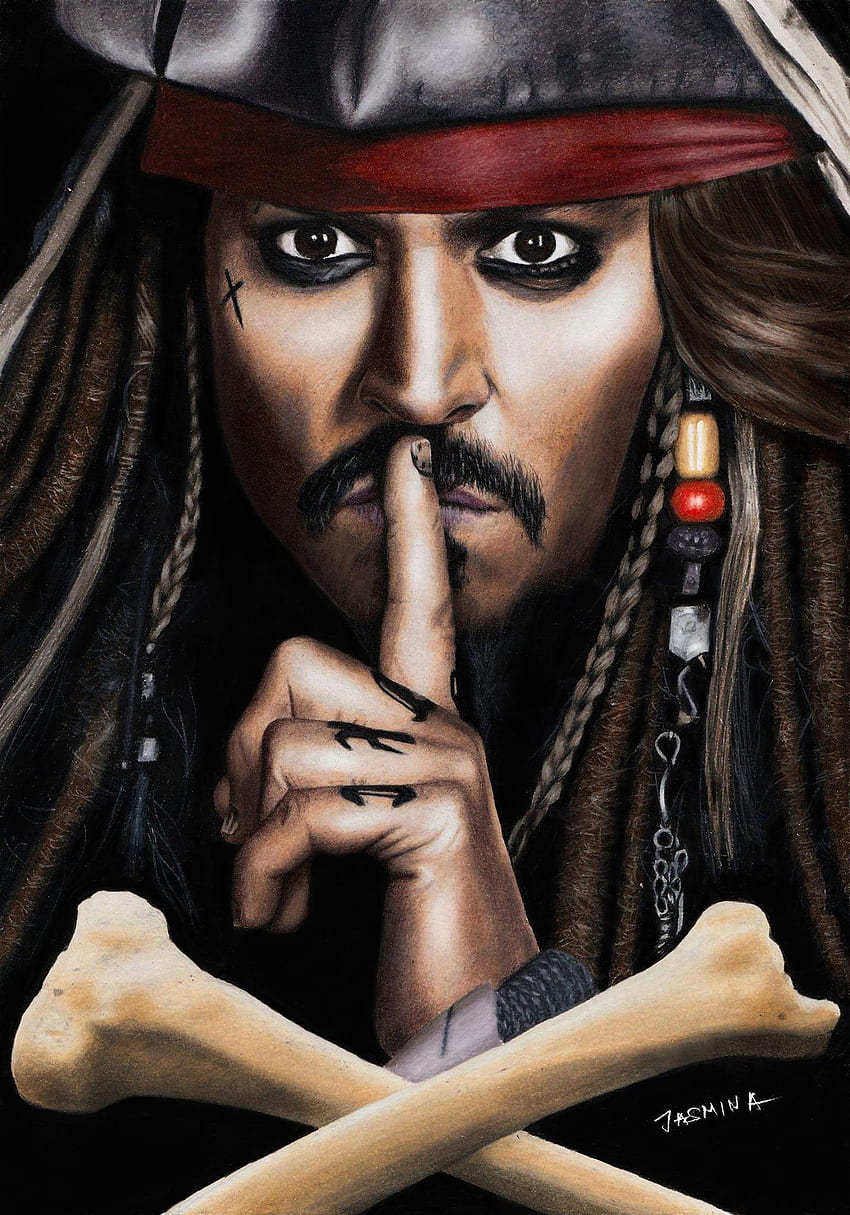 Móvil Capitán Jack Sparrow fondo de pantalla del teléfono