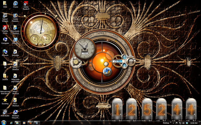 Steampunk Window Designs HD wallpaper