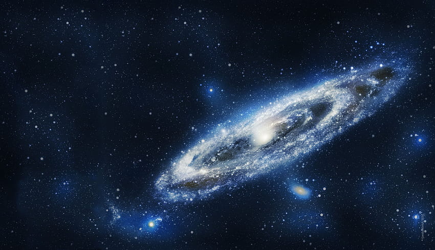 Andrómeda. Galaxia de Andrómeda, Andrómeda y Andrómeda Hubble, Galaxia del Remolino fondo de pantalla