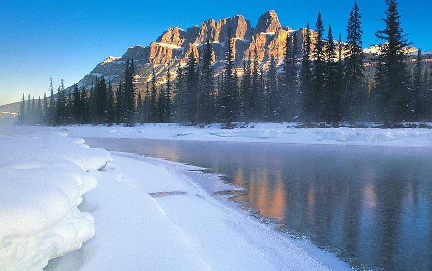 Peaceful Winter . Peaceful Winter stock HD wallpaper