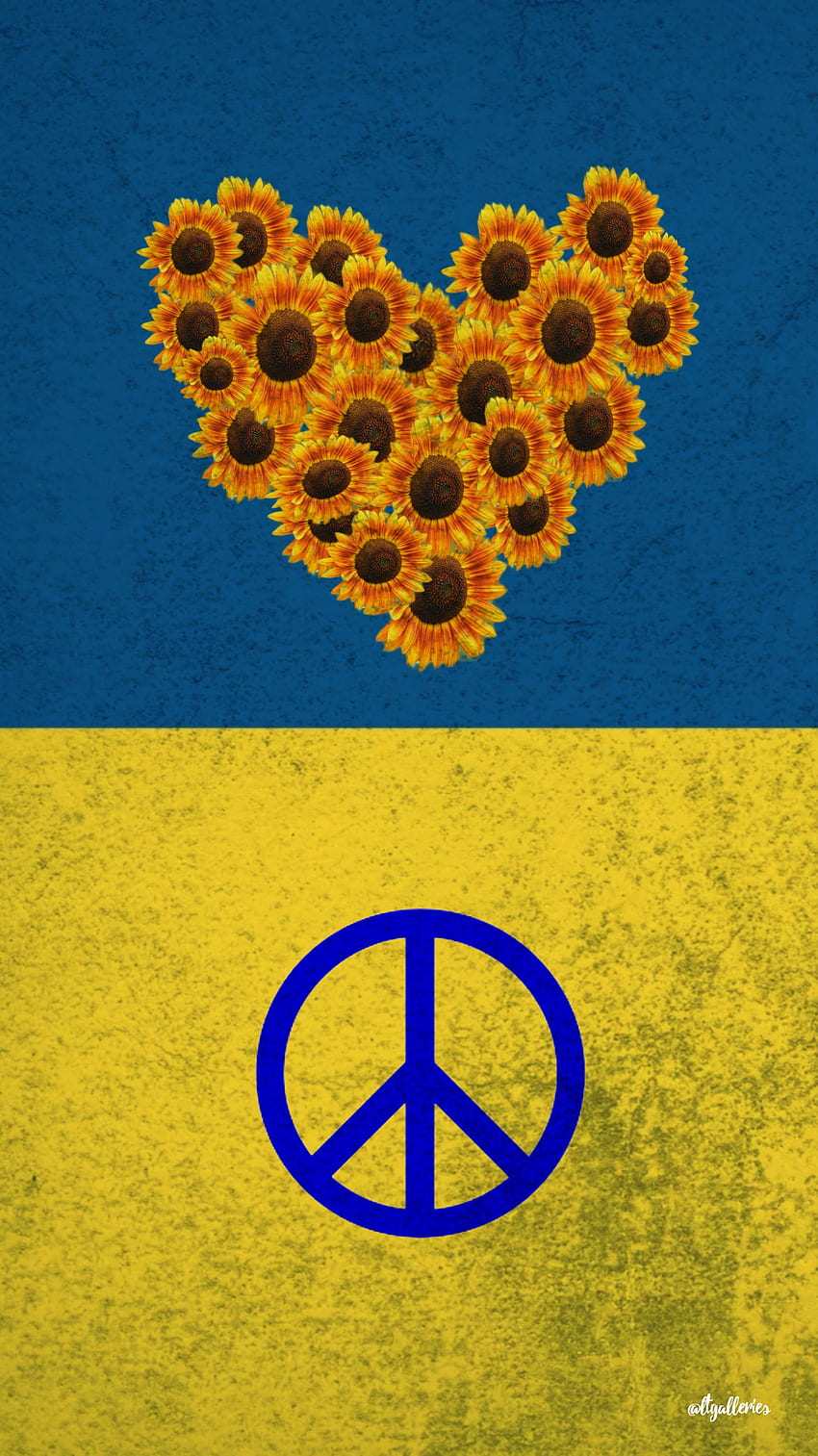 Ukraine Support 2, flag, peace, sunflower HD phone wallpaper