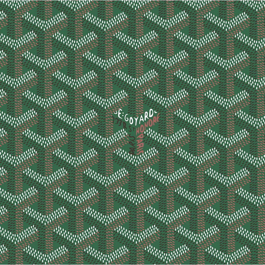 Green Goyard Pattern 2048 x 2048 available for HD phone wallpaper