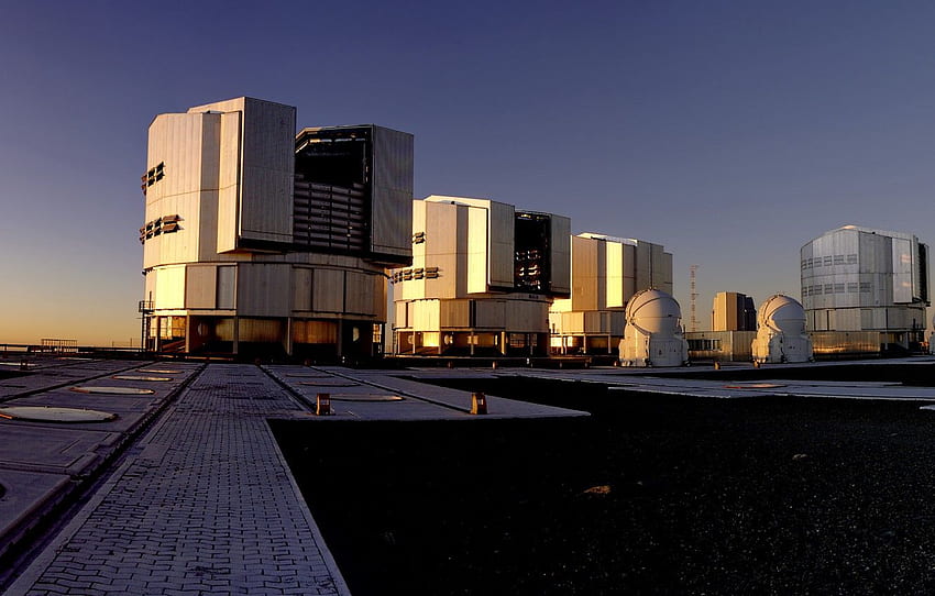 Moon, Sun, Panorama, Chili, Cerro Paranal, VLT, The Very Large Telescope observatory, Very Large Telescope for , section пейзажи HD wallpaper