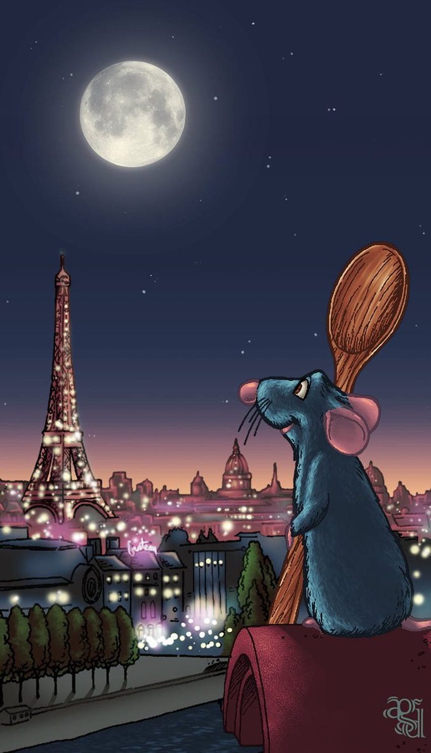 Das Leben ist rosa. Disney, süßes Disney, Disney-Zeichnungen, Ratatouille HD-Handy-Hintergrundbild