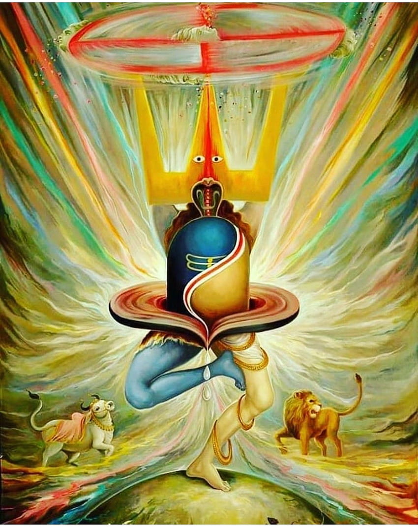 Shiv Shakti Purush Prakriti Shiv Parvati. Lord shiva painting ...