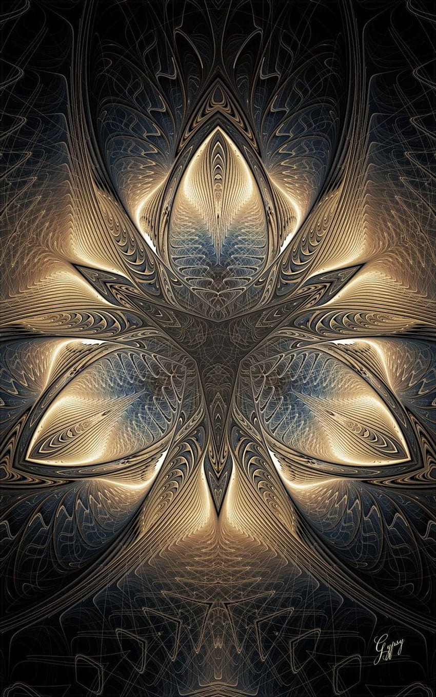Anioły - autorstwa GypsyH. Sztuka świętej geometrii, Sztuka geometrii, Sztuka wizjonerska, Geometryczna psychodeliczna Tapeta na telefon HD