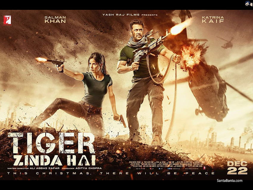 Tiger Zinda Hai를 입은 Katrina Kaif와 Salman Khan HD 월페이퍼