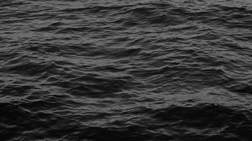 untuk ,laptop. penuh dengan air laut gelap bw laut dalam, Dark Ocean Water Wallpaper HD