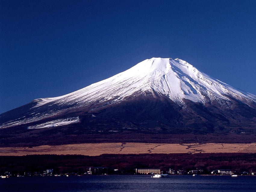 Mount Fuji & Sea Japan . Mount Fuji & Sea Japan stock HD wallpaper