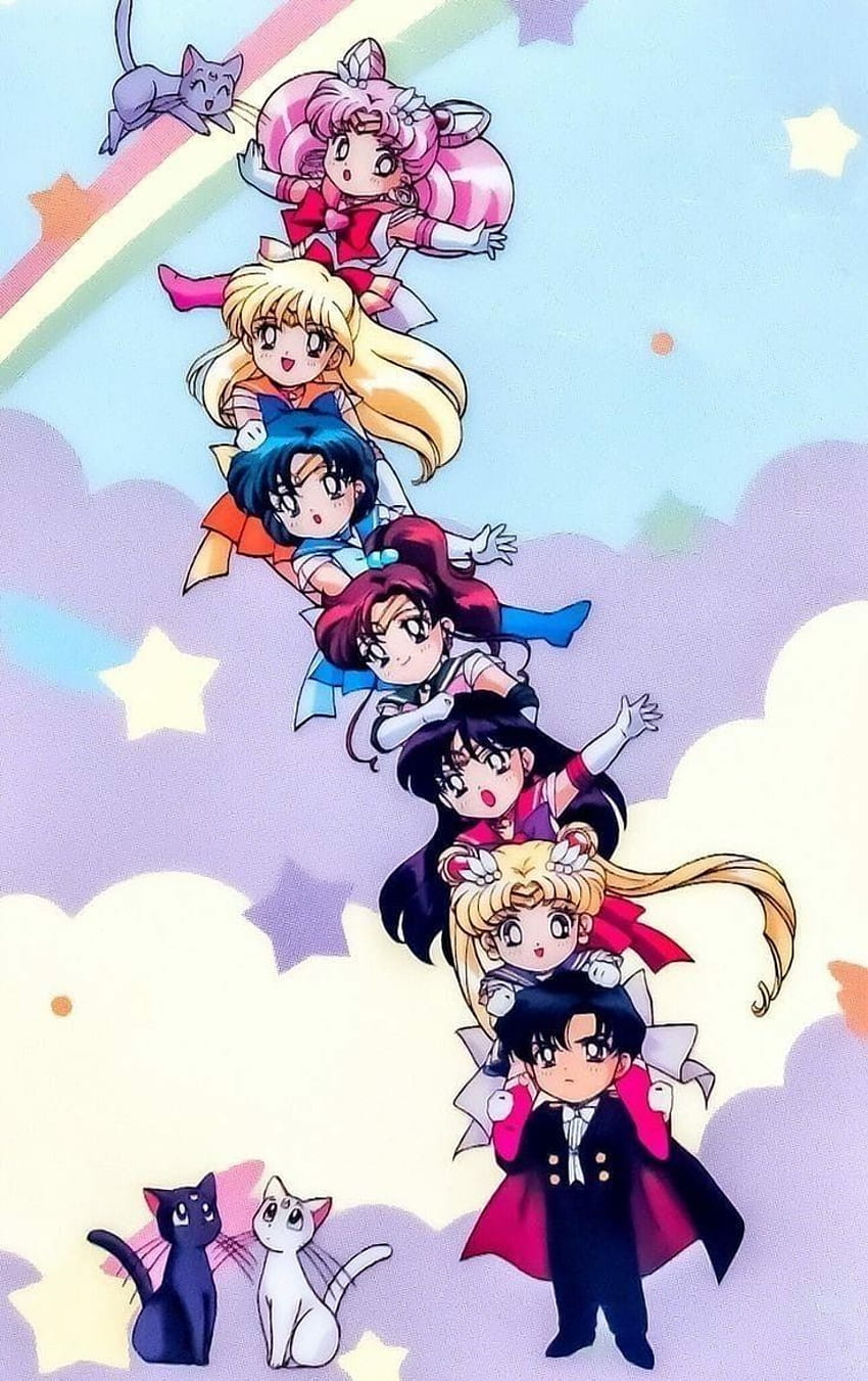 Marinero de la luna . Sailor moon, marinero luna, marinero pluto fondo de pantalla del teléfono