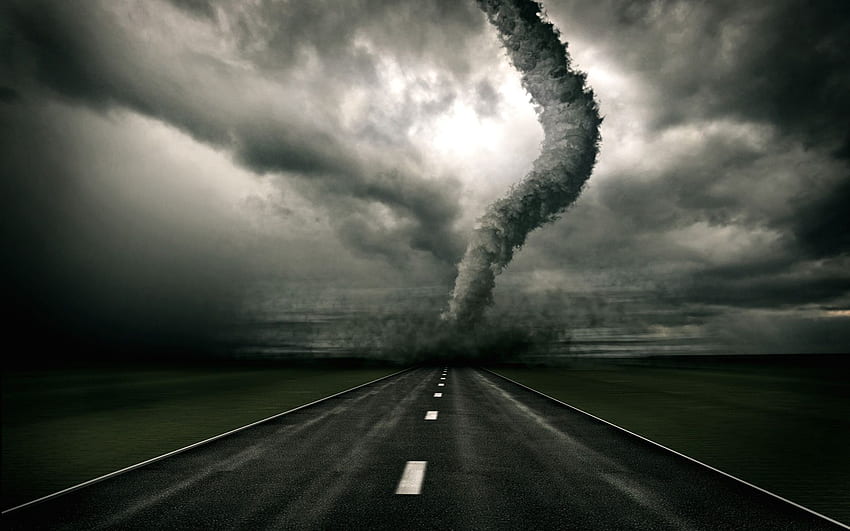 Every path has its obstacles, the size is dependent on your ambition. Nature, Tornado , Background, Extreme HD wallpaper