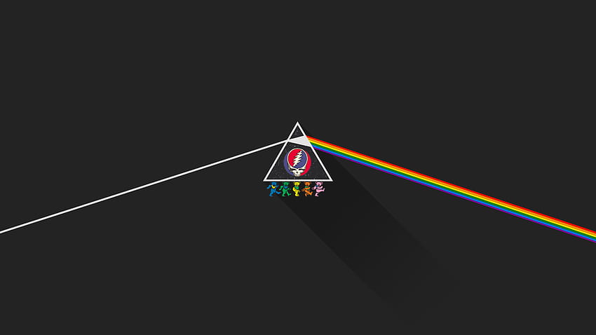 Clean Looking Grateful Dead Pink Floyd Mashup, je n'ai pas fait le plein, je l'ai juste un peu modifié et j'ai ajouté les icônes Grateful Dead;) J'ai pensé que je le partagerais Fond d'écran HD