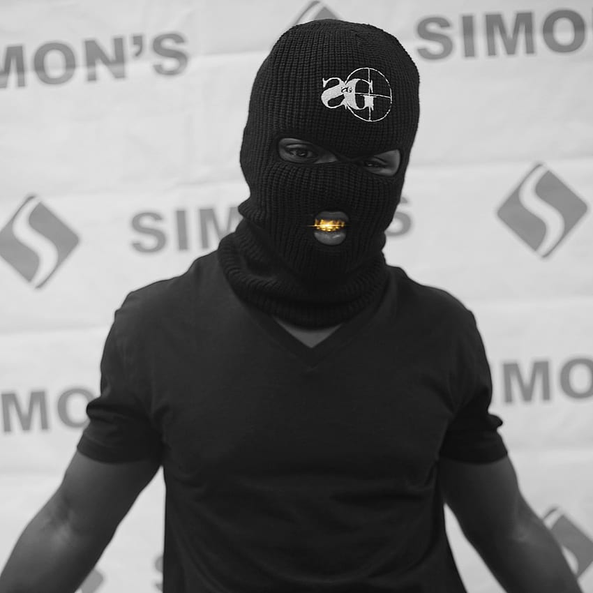 Ски маска (BLK) – облекло на снайперска банда, черна ски маска HD тапет за телефон