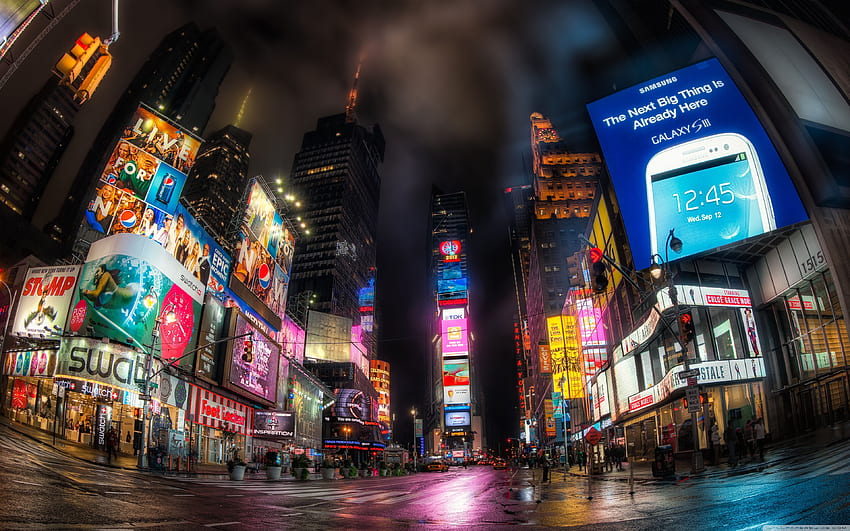 Times Square la nuit ❤ pour, Time Square Fond d'écran HD
