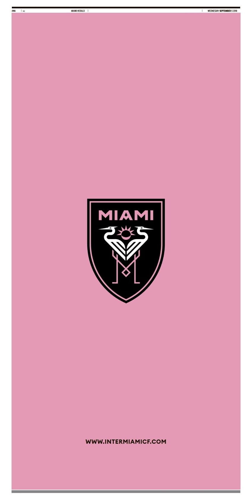 Inter Miami , Miami Pink HD phone wallpaper
